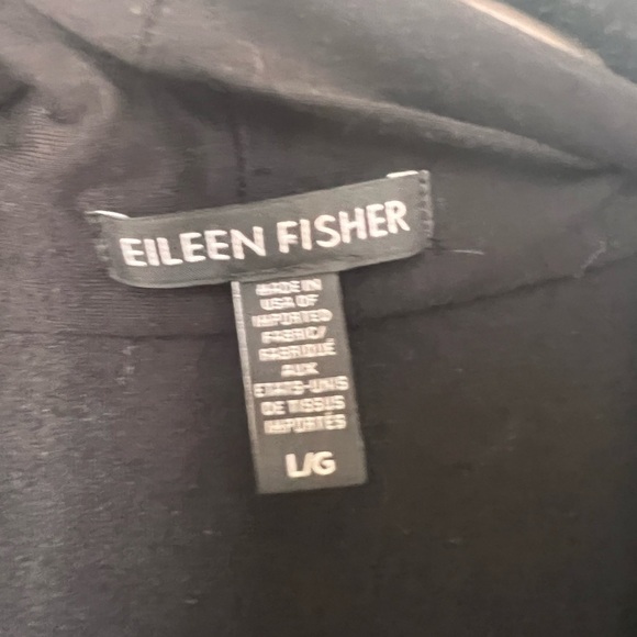 Eileen Fisher black duster cardigan size L - Picture 2 of 7